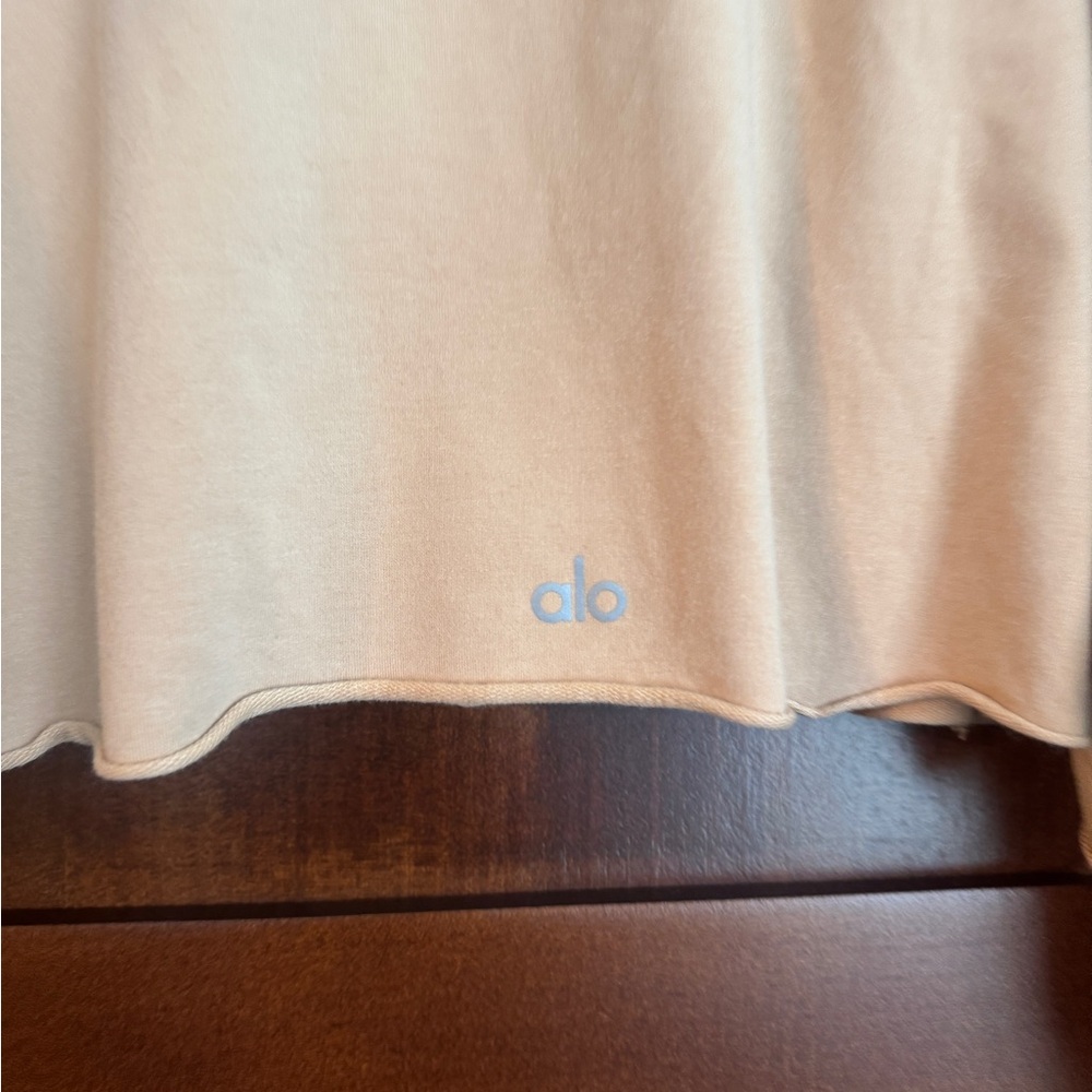 Alo yoga double take women's pullover size medium tan gently worn - Picture 8 of 10